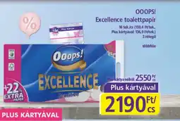 PlusMarket Ooops! Excellence toalettpapír ajánlat