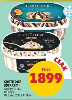 Carte dor jégkrém
