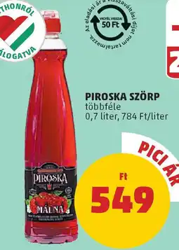 PENNY Piroska szörp ajánlat