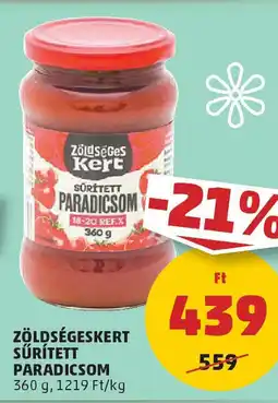 PENNY Zöldségeskert sűrített paradicsom ajánlat