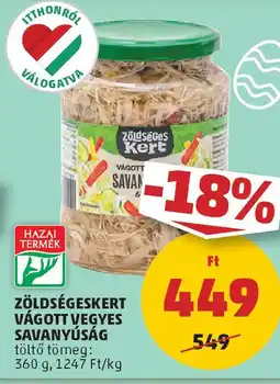 Zöldségeskert vágott vegyes savanyúság