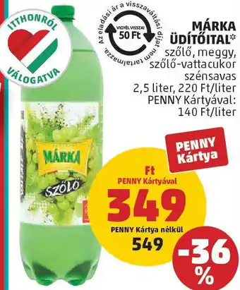 PENNY Márka üdítőital ajánlat