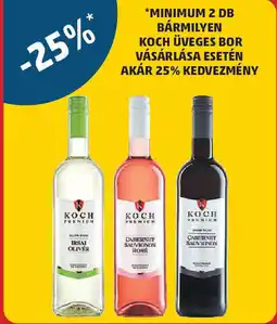 PENNY Minimum 2 db bármilyen Koch üveges bor vásárlása esetén ajánlat