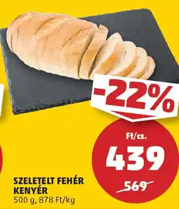 PENNY Szeletelt fehér kenyér ajánlat
