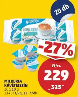 PENNY Milkeria kávétejszín ajánlat