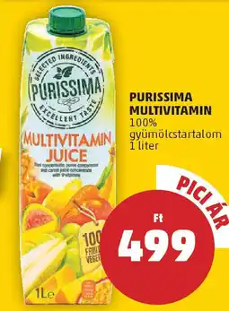 PENNY Purissima multivitamin ajánlat