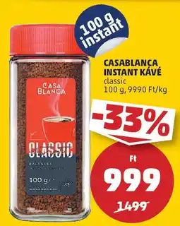PENNY Casablanca instant kávé ajánlat