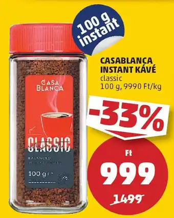 PENNY Casablanca instant kávé ajánlat