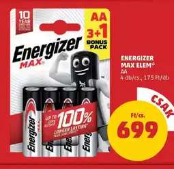 Energizer max elem