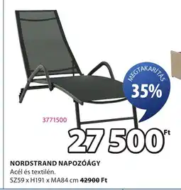 JYSK Nordstrand napozóágy ajánlat