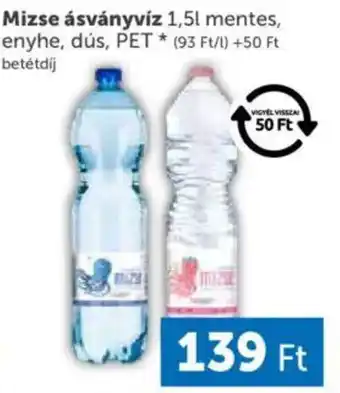 PRIVÁT Mizse ásványvíz ajánlat