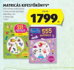 ALDI Matricás Kifestőkönyv ajánlat