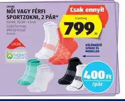 ALDI Crane Női vagy Férfi Sportzokni ajánlat