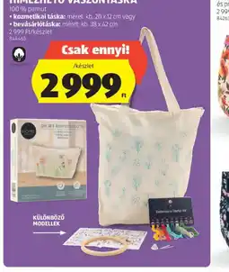 ALDI Home Creation Hímezhető Vászon Táska ajánlat