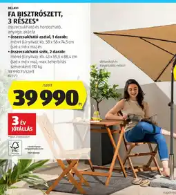 ALDI Belavi Fa Bisztrszett, 3 részes ajánlat