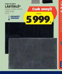 ALDI Home Creation Lábtörlő ajánlat