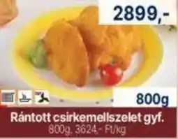 Rántott csirkemellszelet gyf.