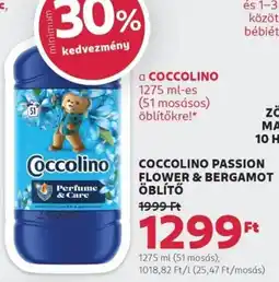 Rossmann Coccolino passion flower & bergamot öblítő ajánlat