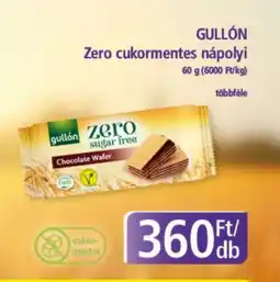 PlusMarket GULLÓN Zero cukormentes nápolyi ajánlat