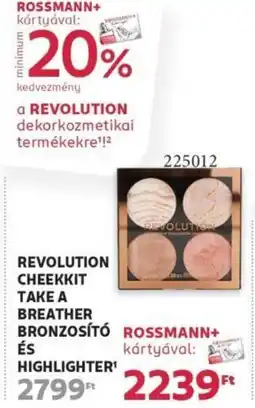 Rossmann Revolution cheekkit take a breather bronzosító stb. ajánlat