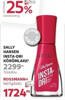 Rossmann Sally hansen insta-dri körömlakk ajánlat