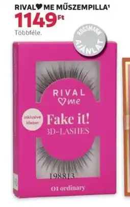 Rossmann Rival♥me műszempilla ajánlat