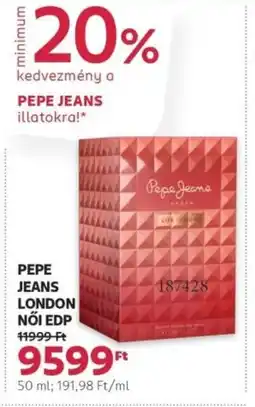 Rossmann Pepe jeans london női edp ajánlat