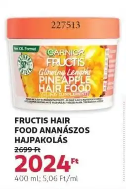 Rossmann Fructis hair food ananászos hajpakolás ajánlat