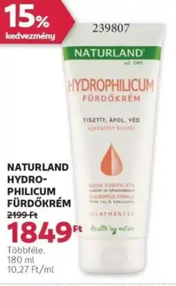 Rossmann Naturland hydro- philicum fürdőkrém ajánlat