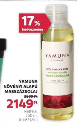 Rossmann Yamuna növényi alapú masszázsolaj ajánlat