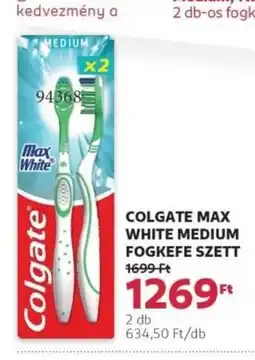 Rossmann Colgate max white medium fogkefe szett ajánlat