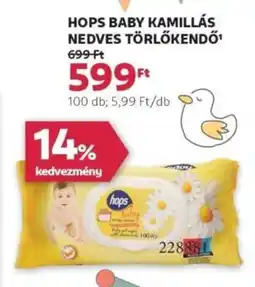 Rossmann Hops baby kamillás nedves törlőkendő ajánlat