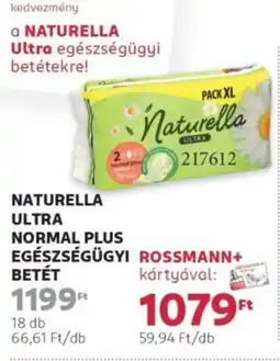 Rossmann Naturella ultra normal plus egészségügyi betét ajánlat