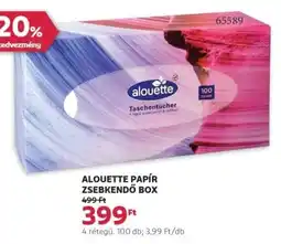 Rossmann Alouette papír zsebkendő box ajánlat