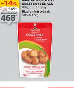 Auchan Maroni Hámozott Gesztenye Snack ajánlat