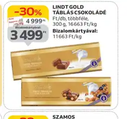 Auchan Lindt Gold Táblás Csokoládé ajánlat