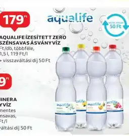 Auchan Aqualife Ízesített Zero Szénsavas Ásványvíz ajánlat