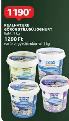 Auchan REALNATURE GÖRÖG STÍLUSÚ JOGHURT ajánlat