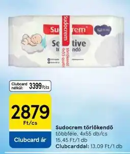 Tesco Sudocrem törlőkendő ajánlat