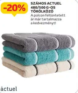 Auchan Számos actuel 480/500 g-os törölköző ajánlat