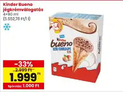 Interspar Kinder bueno jégkrémválogatás ajánlat