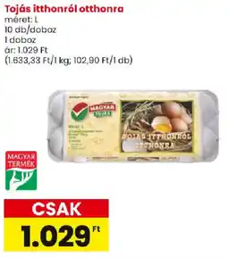 Tojás itthonról otthonra