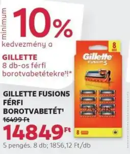 Rossmann Gillette fusions férfi borotvabetét ajánlat