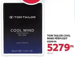 Rossmann Tom tailor cool mind férfi edt ajánlat