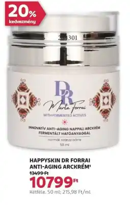 Rossmann Happyskin dr forrai anti-aging arckrém ajánlat