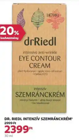 Rossmann Dr. riedl intenzív szemránckrém ajánlat