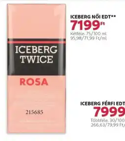 Rossmann Iceberg női edt ajánlat