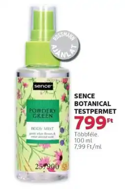 Rossmann Sence botanical testpermet ajánlat