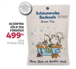 Rossmann Accentra zöld tea fürdősó ajánlat