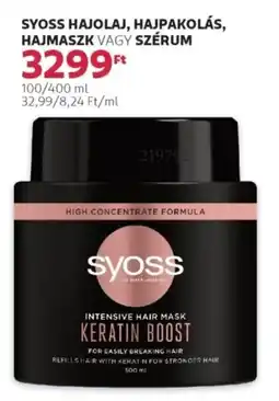Rossmann Syoss hajolaj, hajpakolás, hajmaszk vagy szérum ajánlat